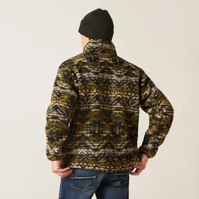 Sweatshirts and Hoodies Men Ariat Mammoth Sweater Olive Leaf Sweatshirts and Hoodies Men Ariat Mammoth Sweater Olive Leaf