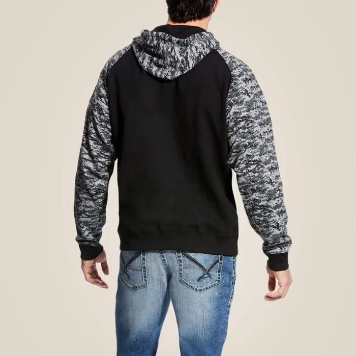 Sweatshirts and Hoodies Men Ariat Patriot Hoodie Black Digi Camo Sweatshirts and Hoodies Men Ariat Patriot Hoodie Black Digi Camo