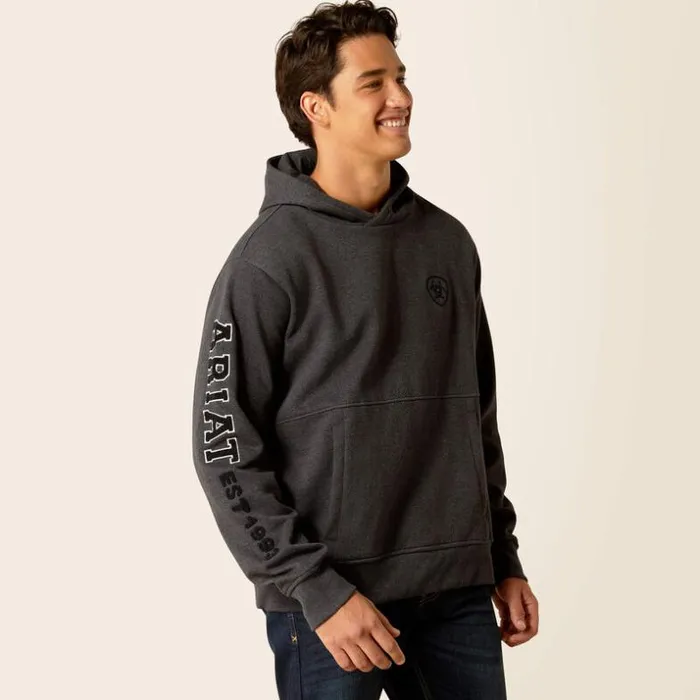 Sweatshirts and Hoodies Men Ariat Rabere Hoodie Charcoal