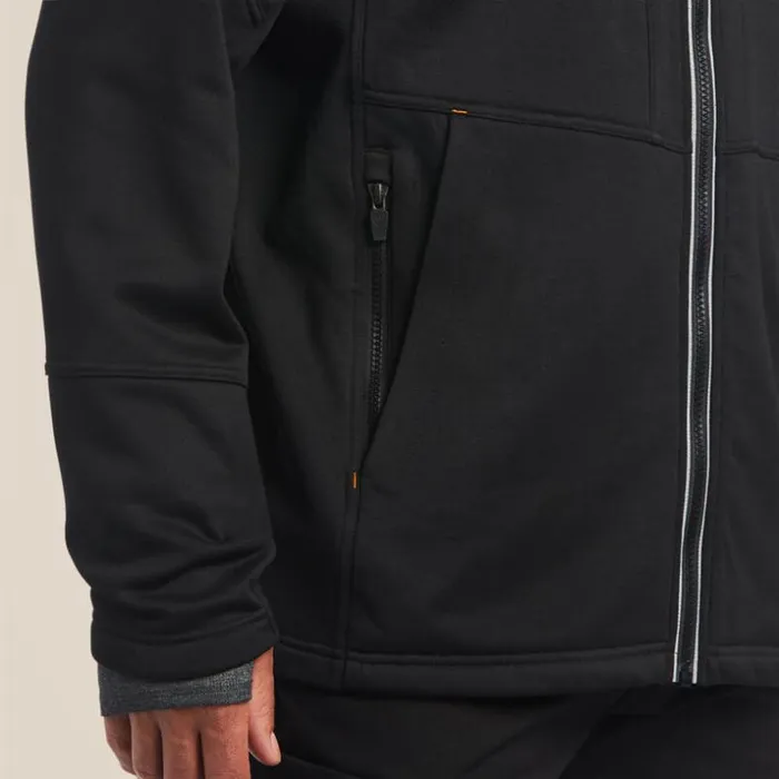Sweatshirts and Hoodies Men Ariat Rebar Polartec Elite Full Zip Sweatshirt Black