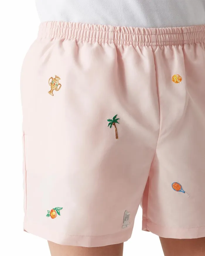 Swimwear Men Casablanca Paris Embroidered Motif Swim Shorts