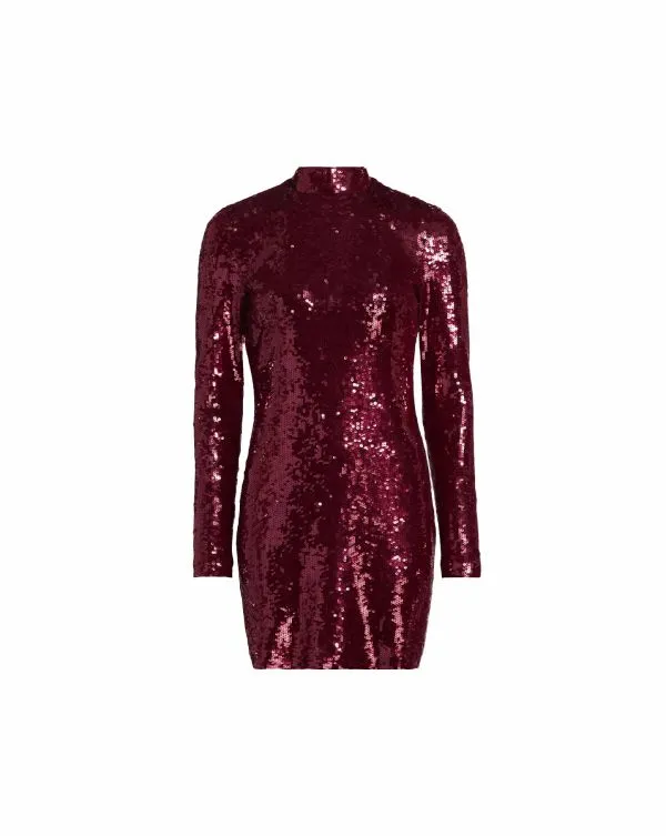 Sylee Sequin Dress Wine Women Veronica Beard Dresses