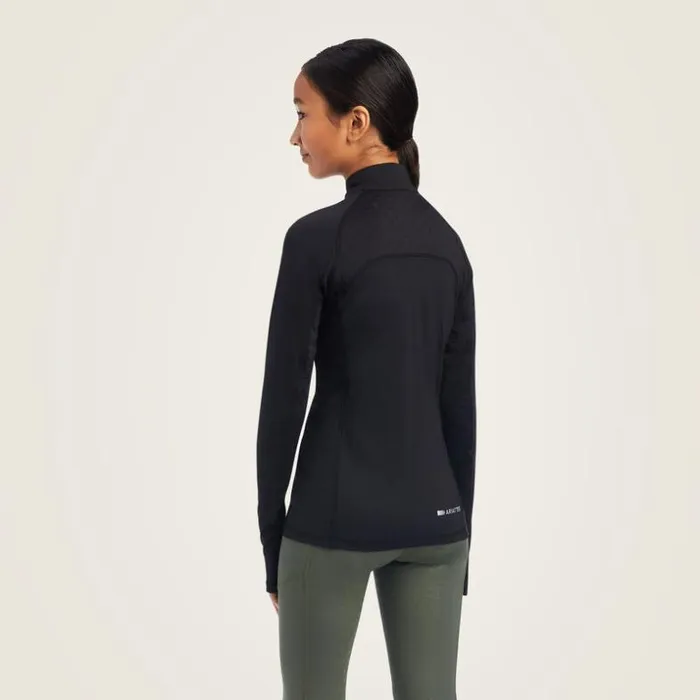 TShirts and Polos Kids Ariat Lowell 20 14 Zip Baselayer Black TShirts and Polos Kids Ariat Lowell 20 14 Zip Baselayer Black