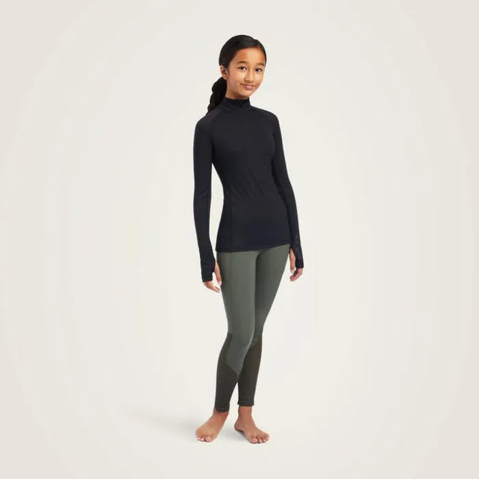 TShirts and Polos Kids Ariat Lowell 20 14 Zip Baselayer Black TShirts and Polos Kids Ariat Lowell 20 14 Zip Baselayer Black