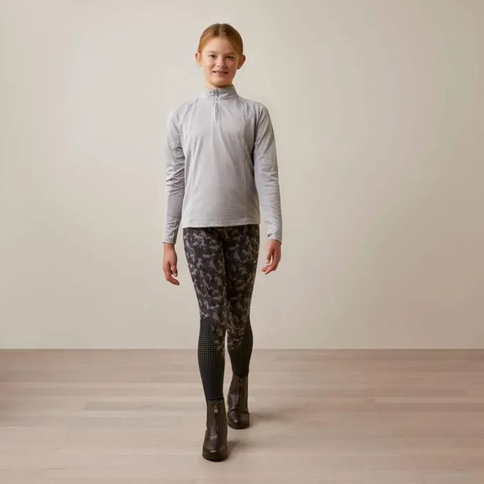 TShirts and Polos Kids Ariat Sunstopper 20 14 Zip Baselayer Silver Sconce Dot TShirts and Polos Kids Ariat Sunstopper 20 14 Zip Baselayer Silver Sconce Dot