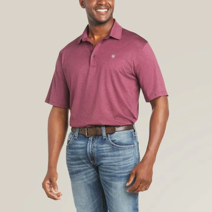 TShirts and Polos Men Ariat Charger 20 Polo Malbec