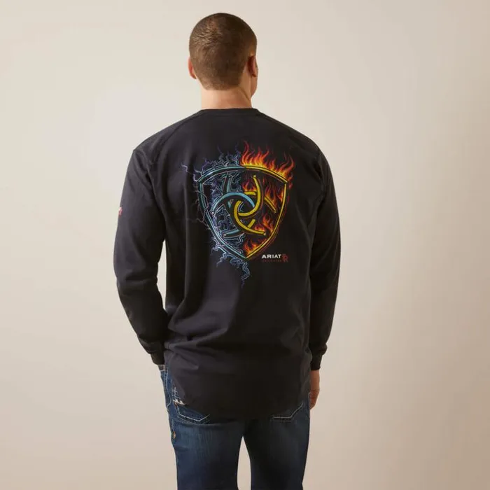 TShirts and Polos Men Ariat FR Air Shock Fire TShirt Black