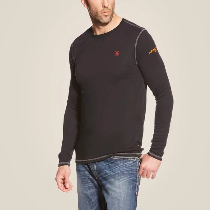 TShirts and Polos Men Ariat FR Polartec Baselayer Black