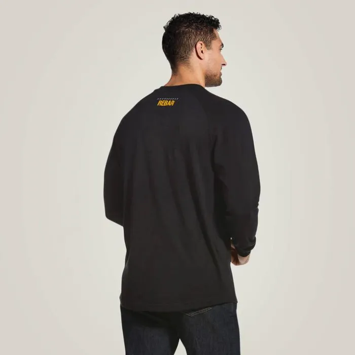 TShirts and Polos Men Ariat Rebar Cotton Strong Block TShirt Black TShirts and Polos Men Ariat Rebar Cotton Strong Block TShirt Black