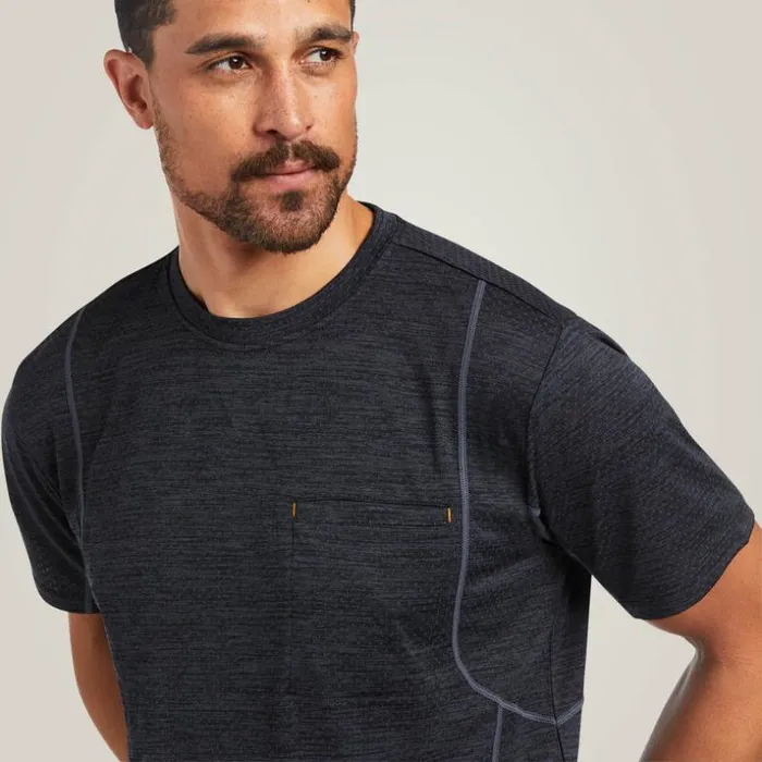 TShirts and Polos Men Ariat Rebar Evolution Athletic Fit TShirt Black