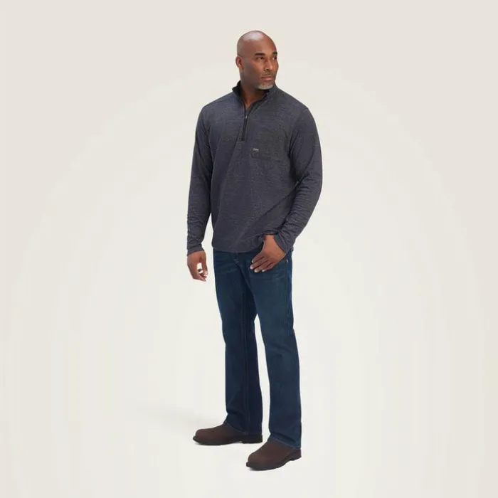 TShirts and Polos Men Ariat Rebar Foundation 14 Zip Shirt Charcoal Heather TShirts and Polos Men Ariat Rebar Foundation 14 Zip Shirt Charcoal Heather