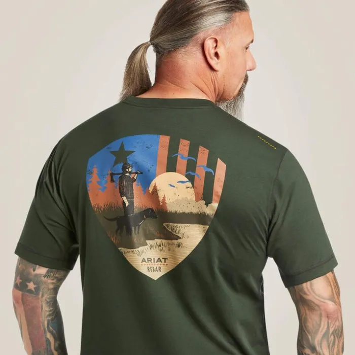 TShirts and Polos Men Ariat Rebar Workman Working Dog TShirt Deep Forest TShirts and Polos Men Ariat Rebar Workman Working Dog TShirt Deep Forest