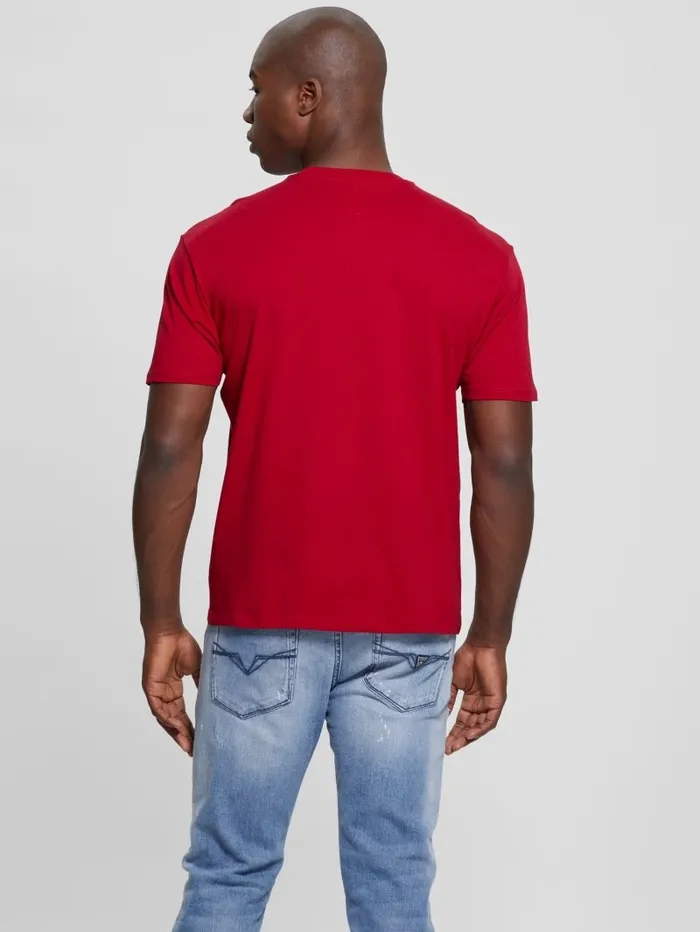TShirts and Tanks GUESS Men Cartoon Signature Tee Samba Red Vibes