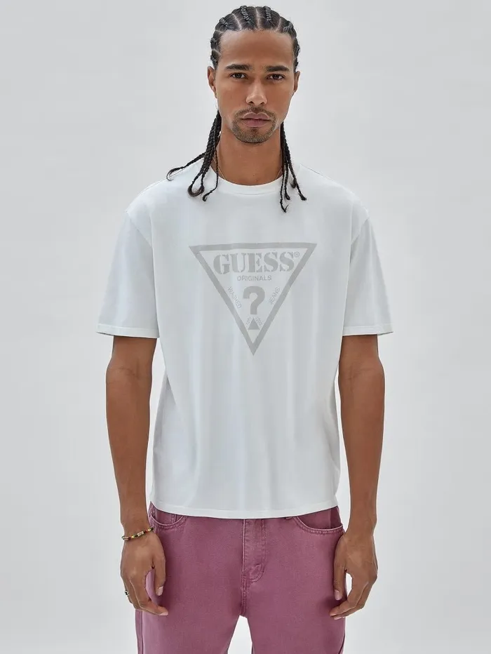TShirts and Tanks GUESS Men GUESS Originals Triangle Tee Sandy Shore Multi TShirts and Tanks GUESS Men GUESS Originals Triangle Tee Sandy Shore Multi