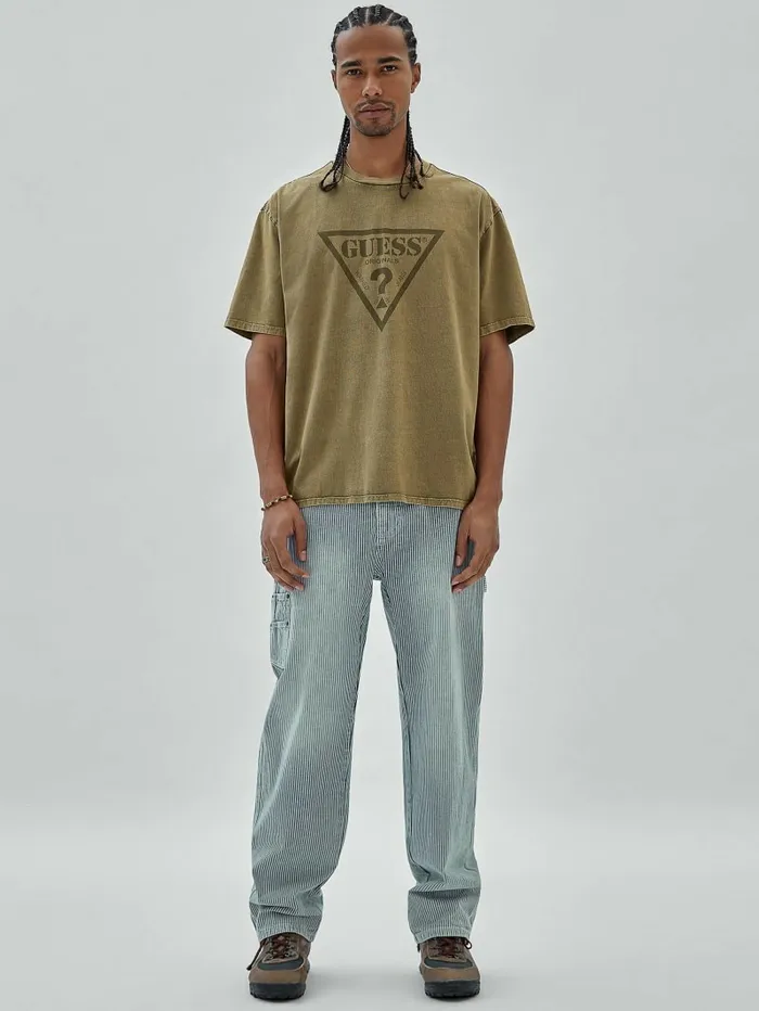 TShirts and Tanks GUESS Men GUESS Originals Triangle Tee Taupe Gray Multi TShirts and Tanks GUESS Men GUESS Originals Triangle Tee Taupe Gray Multi