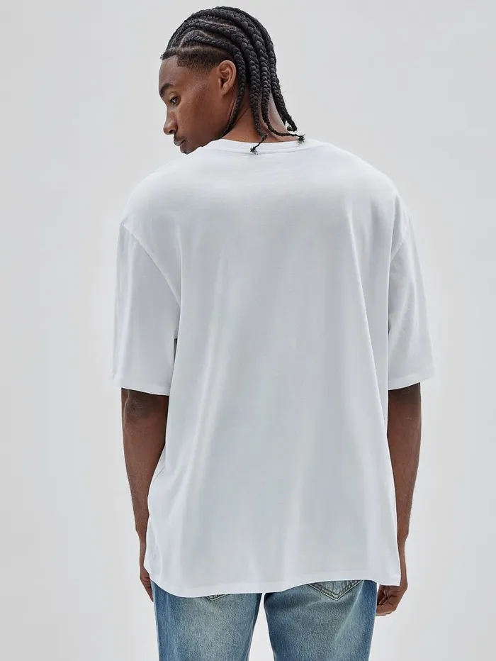 TShirts and Tanks GUESS Originals Eco Sunset Logo Tee Pure White GUESS Men TShirts and Tanks GUESS Originals Eco Sunset Logo Tee Pure White GUESS Men