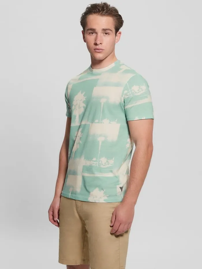 TShirts and Tanks Men Eco Basic La Palms Tree Tee Lagoon Fog GUESS TShirts and Tanks Men Eco Basic La Palms Tree Tee Lagoon Fog GUESS
