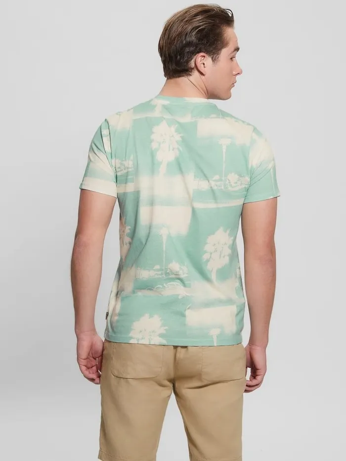 TShirts and Tanks Men Eco Basic La Palms Tree Tee Lagoon Fog GUESS TShirts and Tanks Men Eco Basic La Palms Tree Tee Lagoon Fog GUESS