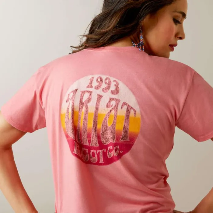 TShirts and Tops Women Ariat Ariat Groovy TShirt Coral Heather