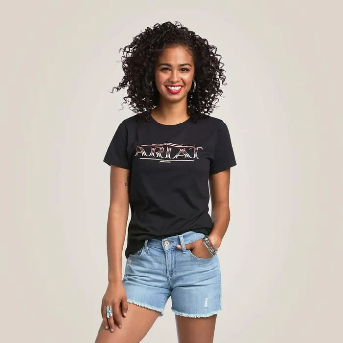TShirts and Tops Women Ariat Ariat Serape Style TShirt Black