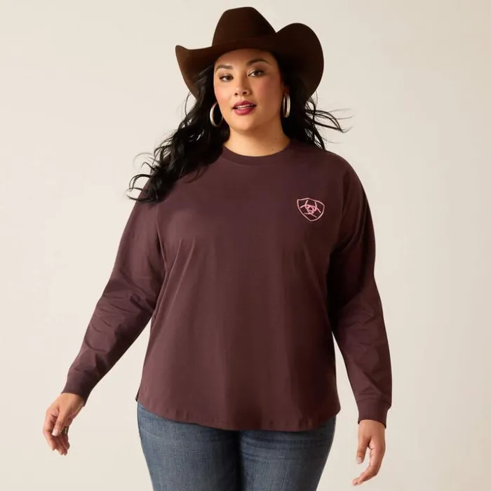 TShirts and Tops Women Ariat Ariat TShirt Clove Brown TShirts and Tops Women Ariat Ariat TShirt Clove Brown