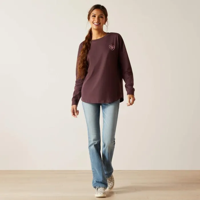 TShirts and Tops Women Ariat Ariat TShirt Clove Brown TShirts and Tops Women Ariat Ariat TShirt Clove Brown