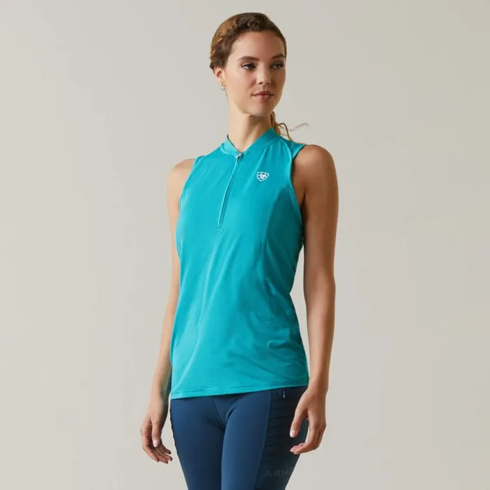 TShirts and Tops Women Ariat Hailey 14 Zip Baselayer Viridian Green