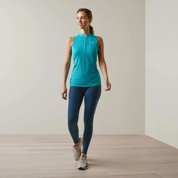 TShirts and Tops Women Ariat Hailey 14 Zip Baselayer Viridian Green