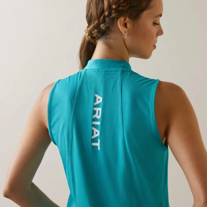 TShirts and Tops Women Ariat Hailey 14 Zip Baselayer Viridian Green
