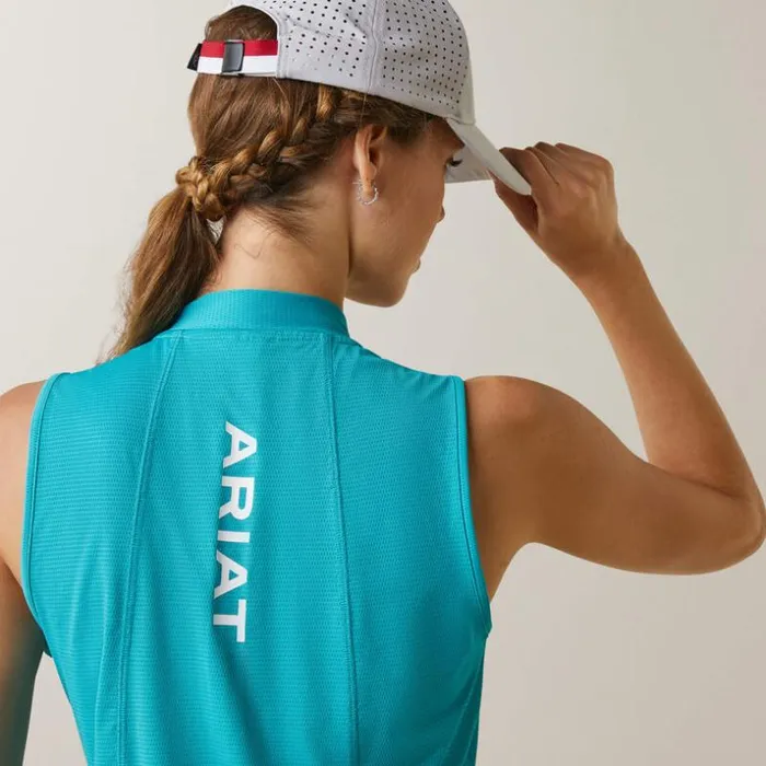 TShirts and Tops Women Ariat Hailey 14 Zip Baselayer Viridian Green