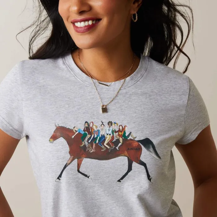 TShirts and Tops Women Ariat Harmony TShirt Heather Grey TShirts and Tops Women Ariat Harmony TShirt Heather Grey