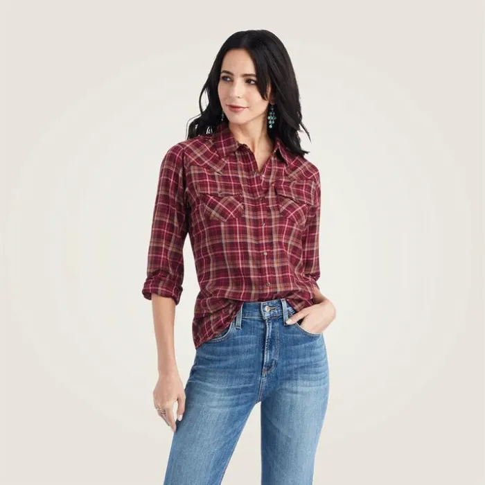 TShirts and Tops Women Ariat REAL Trail Blaze Shirt Trailblaze Plaid