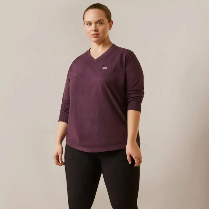 TShirts and Tops Women Ariat Rebar Cotton Strong Work Hard Potent Purple Heather TShirts and Tops Women Ariat Rebar Cotton Strong Work Hard Potent Purple Heather