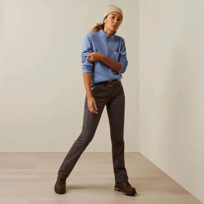 TShirts and Tops Women Ariat Rebar Foundation 14 Zip Shirt Colony Blue
