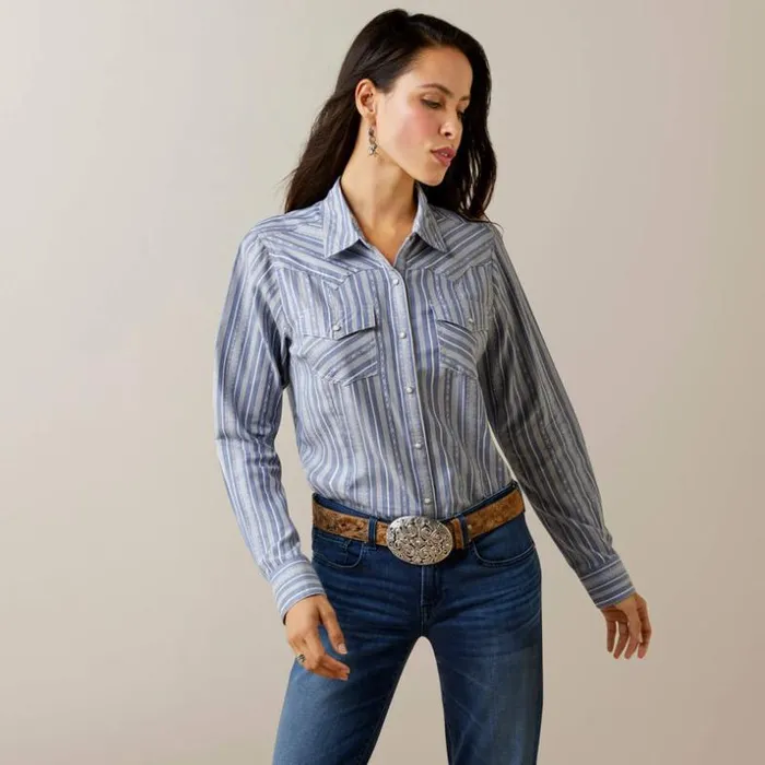 TShirts and Tops Women Ariat Windward Shirt Windward Dobby Stripe