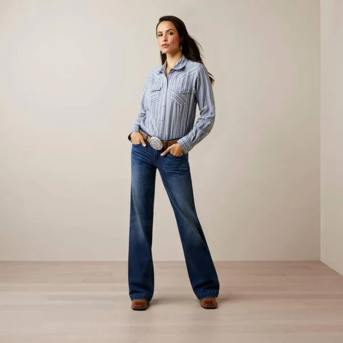 TShirts and Tops Women Ariat Windward Shirt Windward Dobby Stripe TShirts and Tops Women Ariat Windward Shirt Windward Dobby Stripe