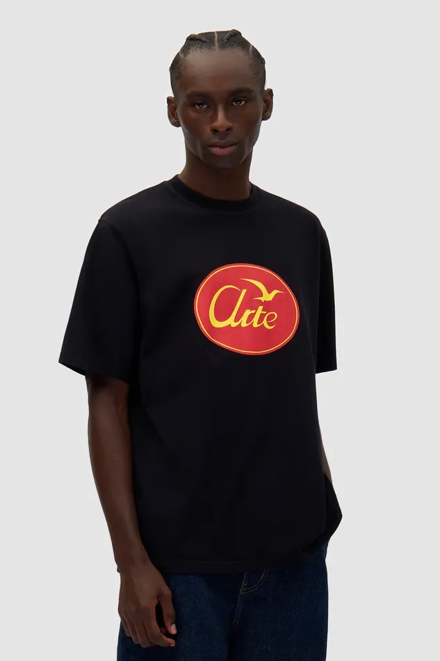 Tshirts Arte Antwerp Men Tshirt Bird Logo Big Bird Logo Noir