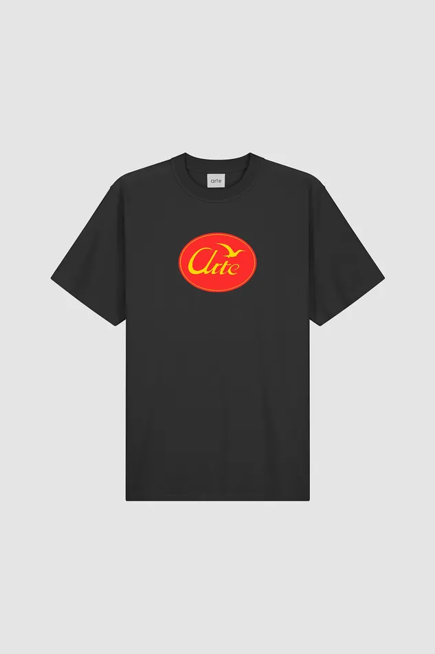 Tshirts Arte Antwerp Men Tshirt Bird Logo Big Bird Logo Noir