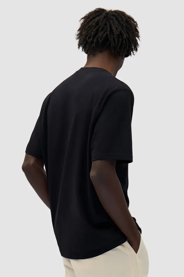 Tshirts Men Arte Antwerp Tshirt logo imprim en duo Noir