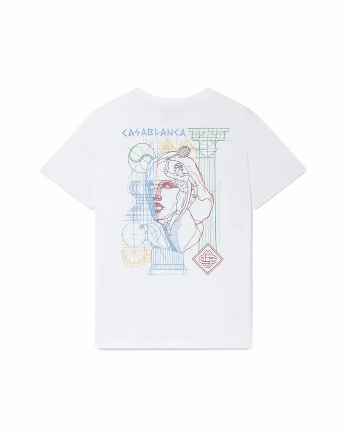 TShirts MenWomen Casablanca Paris Tennis Play In Progress TShirt