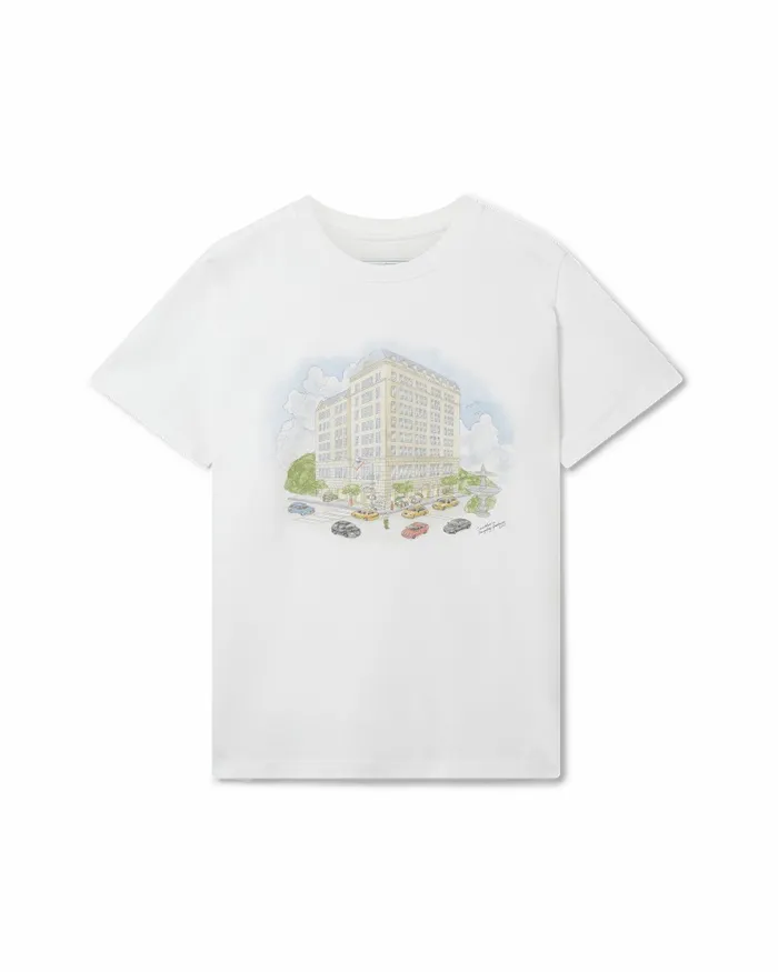 TShirts Women Casablanca Paris White Fifth Avenue TShirt