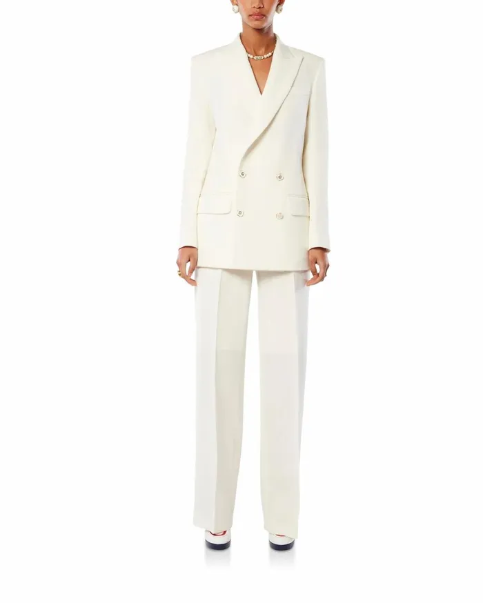 Tailoring Women Casablanca Paris OffWhite Wide Leg Trousers Tailoring Women Casablanca Paris OffWhite Wide Leg Trousers