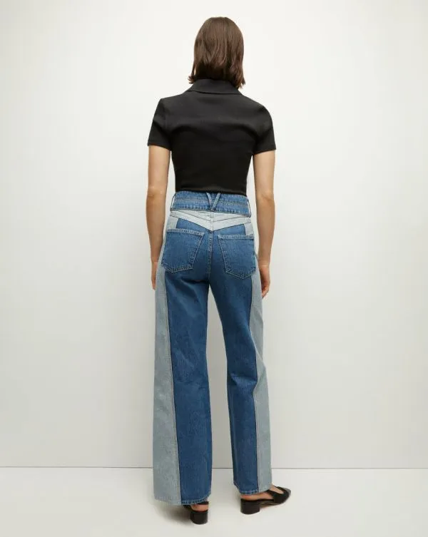 Taylor TwoTone WideLeg Jean Neptune Women Veronica Beard Jeans Taylor TwoTone WideLeg Jean Neptune Women Veronica Beard Jeans