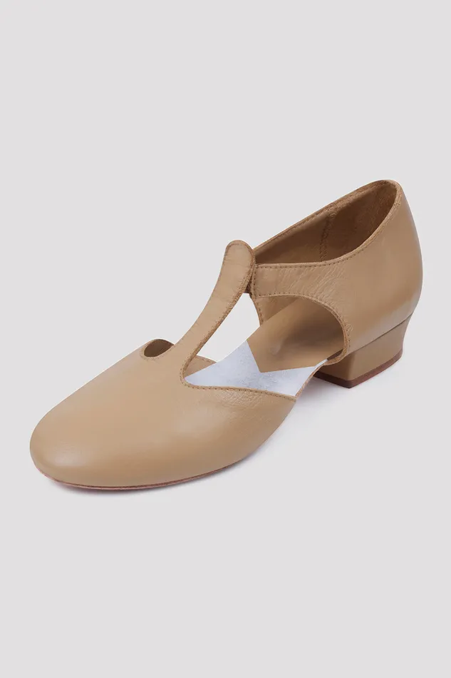 Teaching Ladies Grecian Sandal Teaching Shoes Tan Leather Bloch Adult