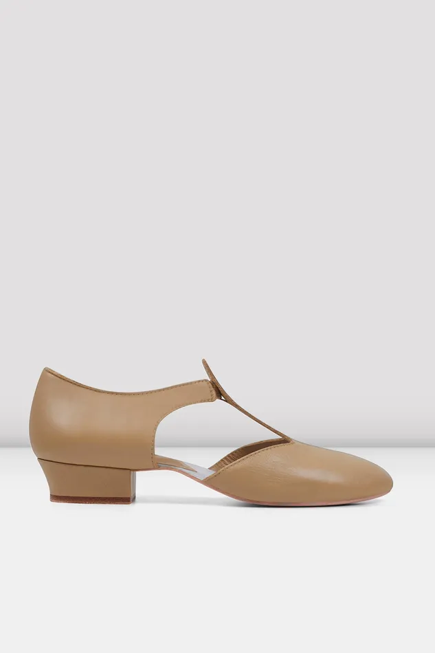 Teaching Ladies Grecian Sandal Teaching Shoes Tan Leather Bloch Adult