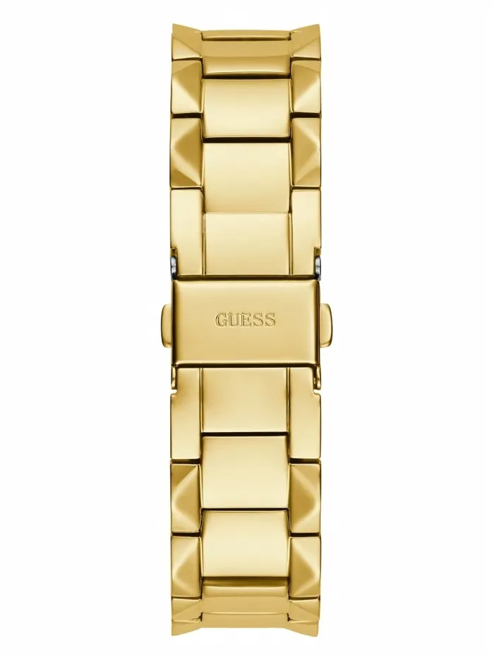 Textured GoldTone Analog Watch Gold Watches GUESS Women