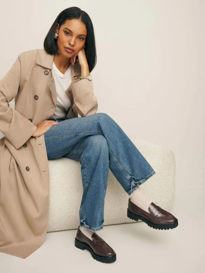 The Reformation Agathea Chunky Loafer Espresso Leather 8211 Shoes