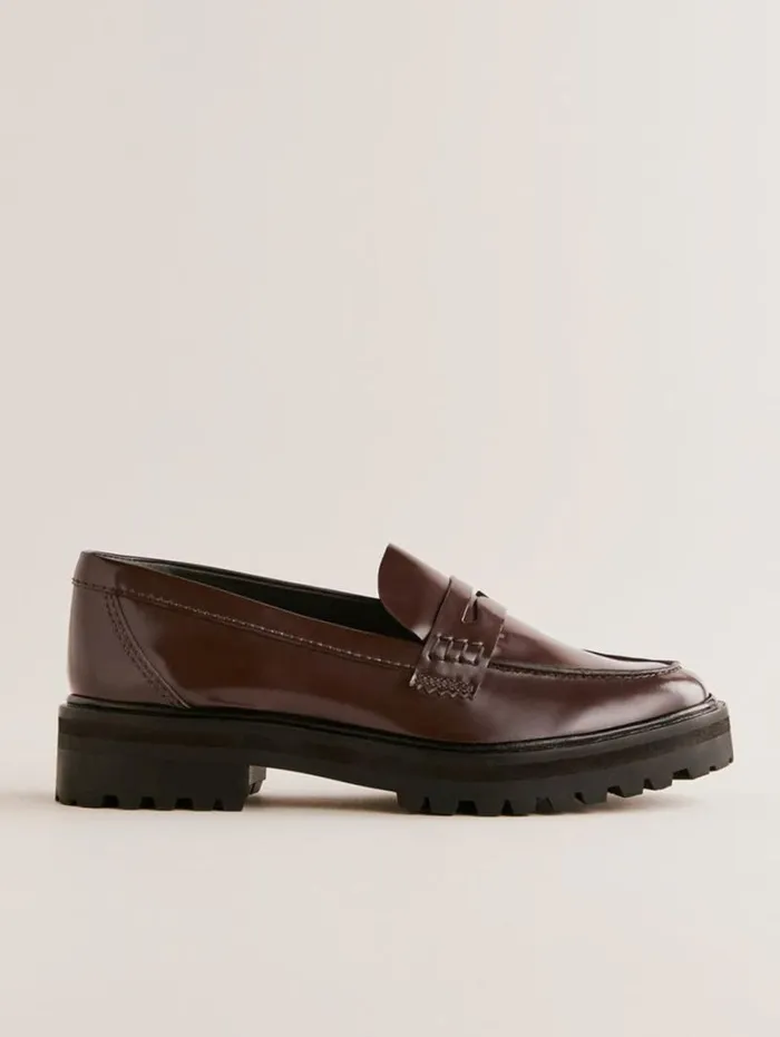 The Reformation Agathea Chunky Loafer Espresso Leather 8211 Shoes