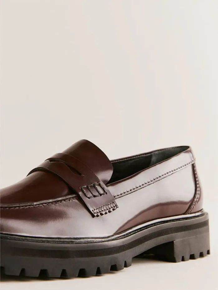 The Reformation Agathea Chunky Loafer Espresso Leather 8211 Shoes