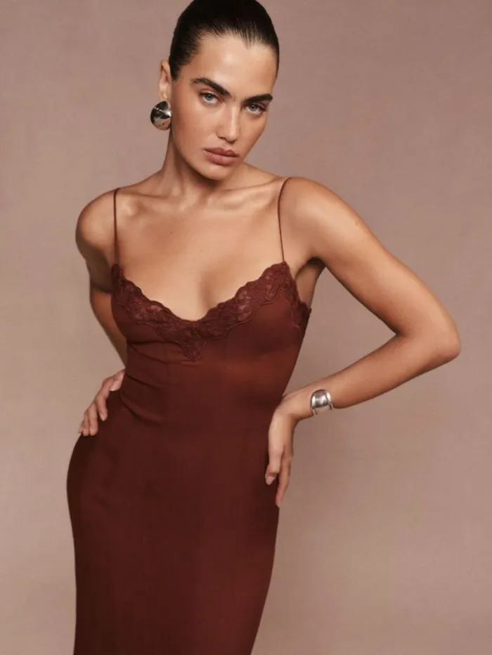 The Reformation Anett Dress Chianti 8211 Weddings